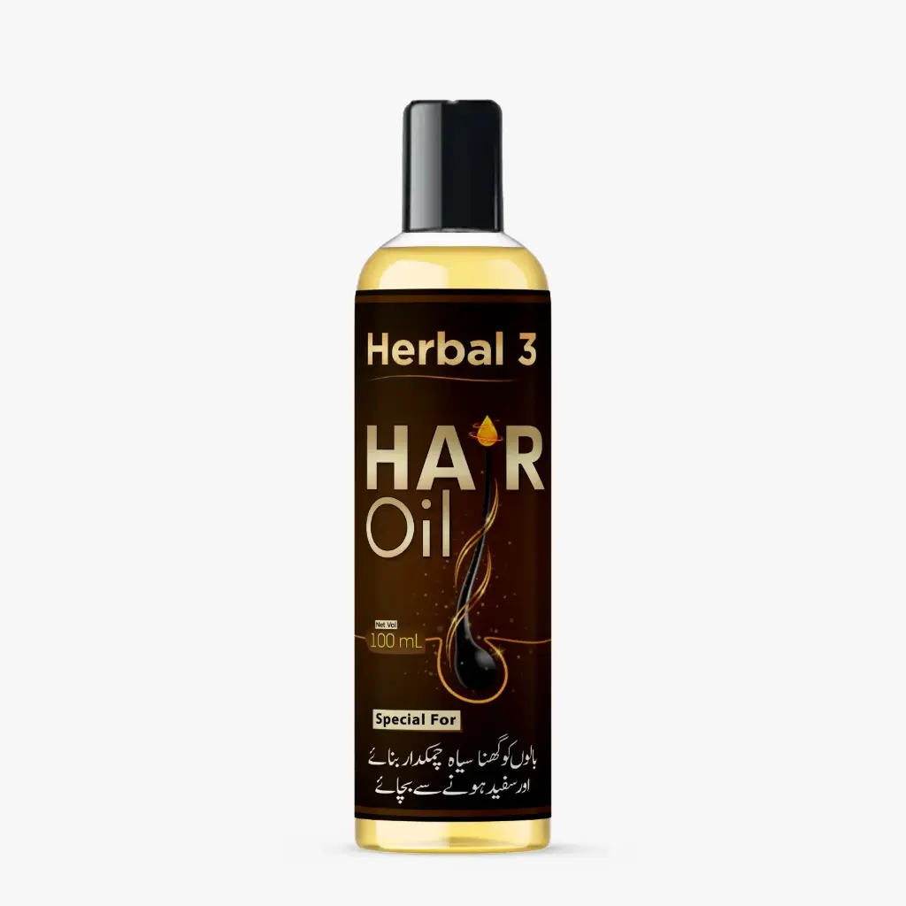 Herbal 3 Organic Hair Oil for Hairfall & Regrowth 